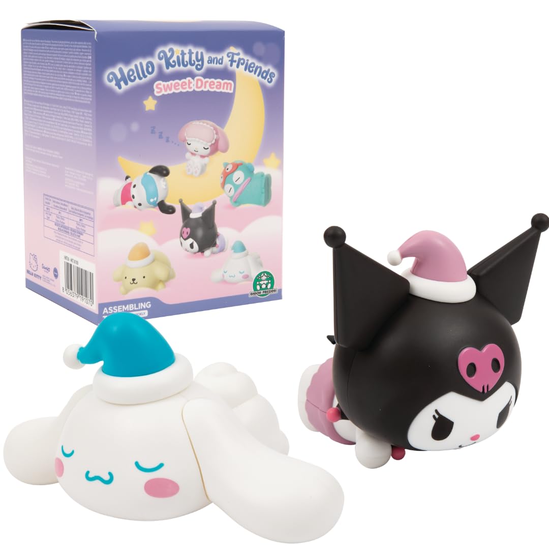 Hello Kitty Mini Figure Blind Bag - Sweet Dreams Series | 1 Random Collectible Figure | Plastic