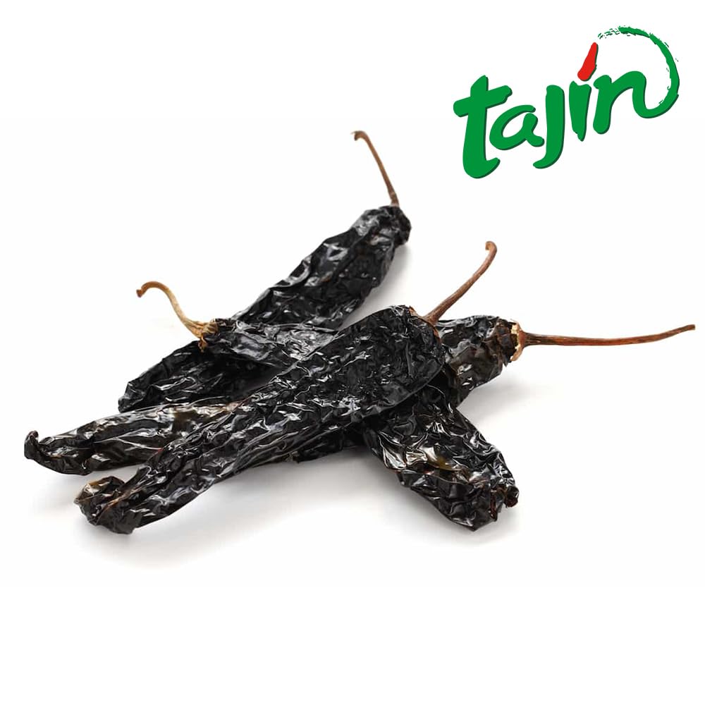 Tajin Pasilla Chillies - Whole Dried Peppers for Authentic Mexican Flavor, 75g