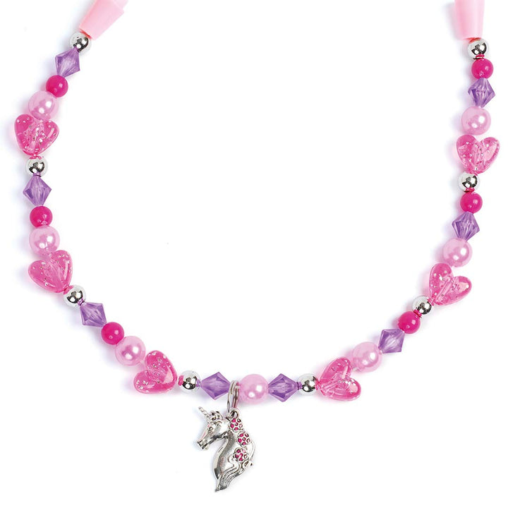 Craftbox CB806 Unicorn Charm Jewellery Craft Set - Create 10+ Pieces, Ages 4+
