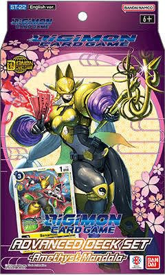 BANDAI Digimon TCG Amethyst Mandala Advanced Starter Deck (ST-22) | Renamon Theme | 54 Cards 1