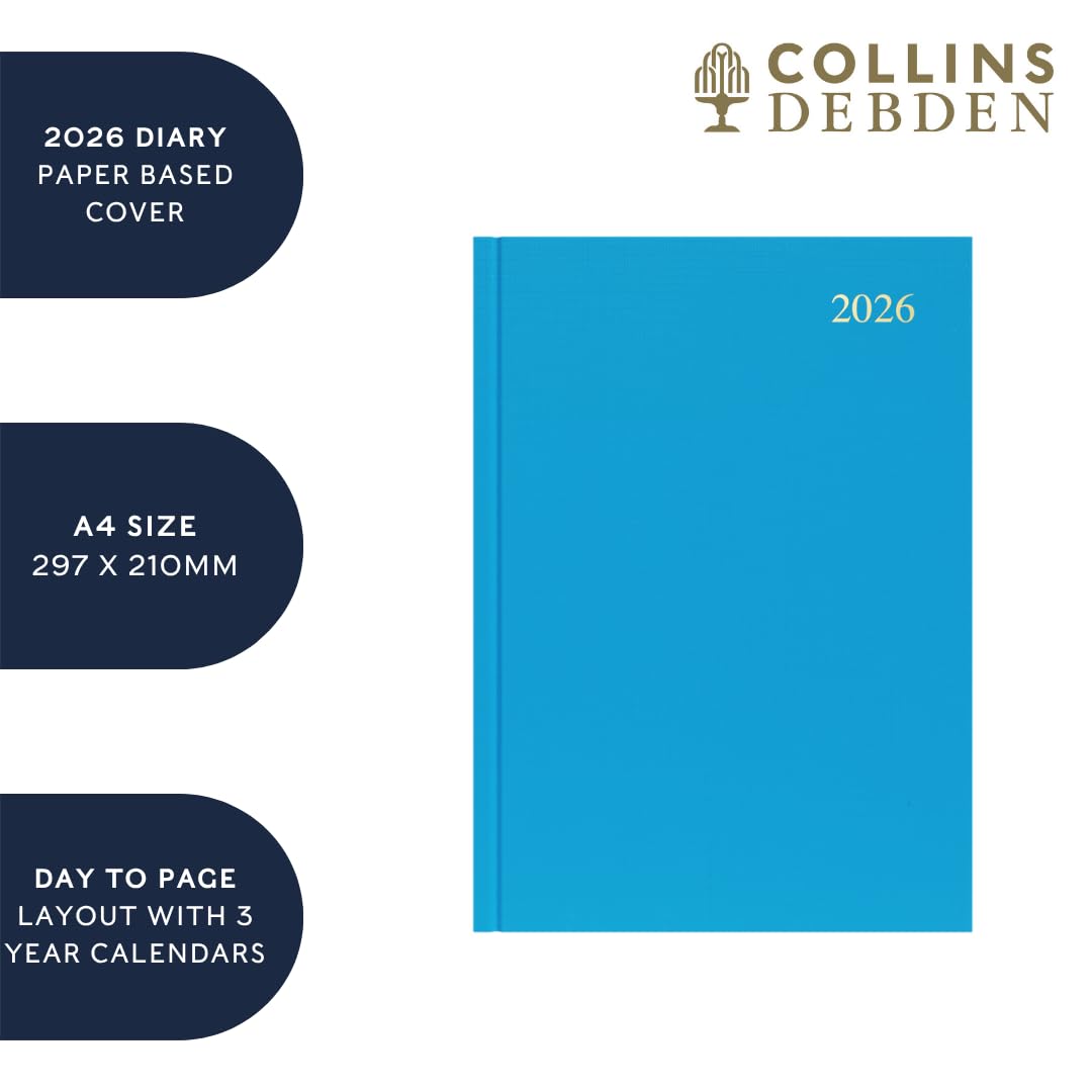 Collins Essential 2026 Appointment Book - Day-to-Page A4 Planner | Hard Cover 4