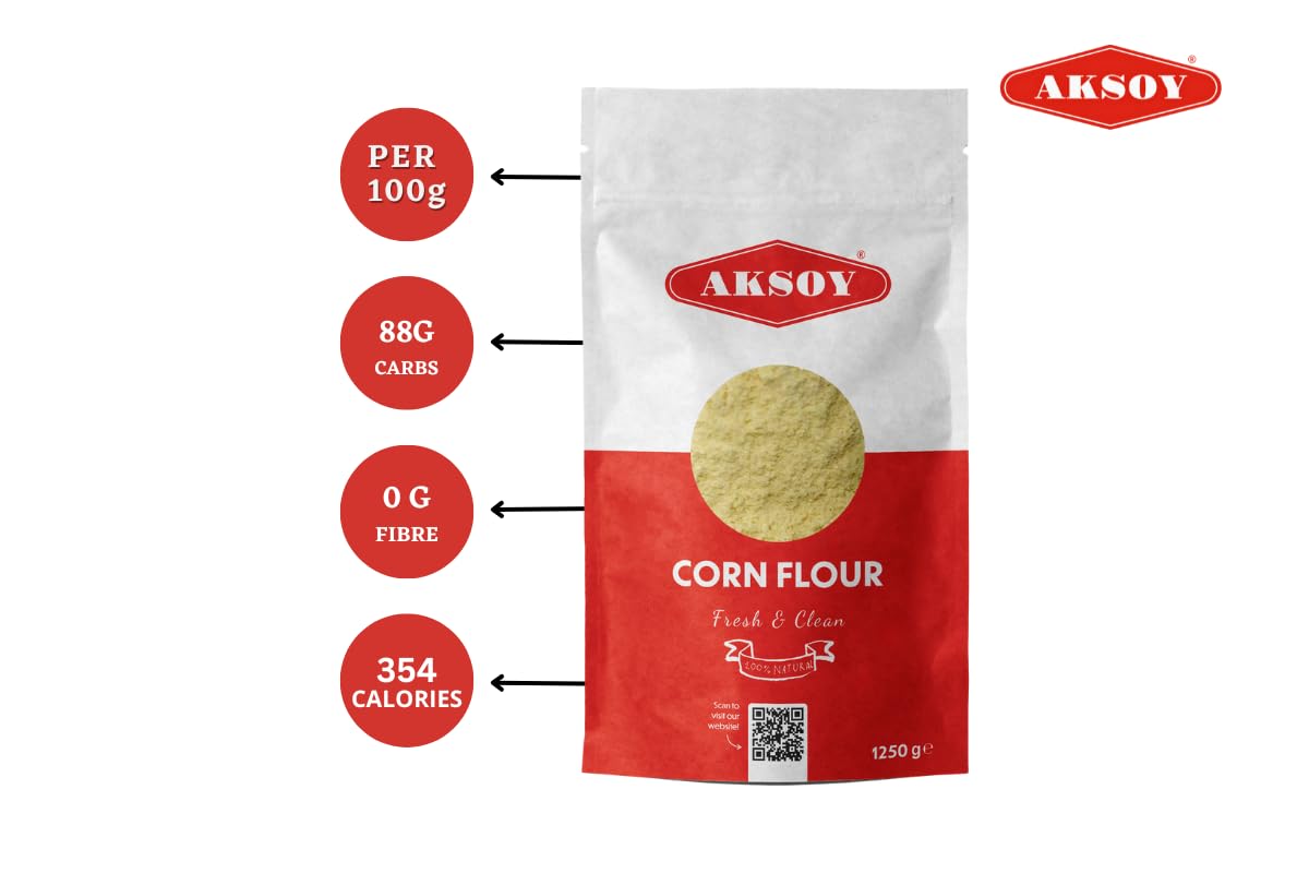 Aksoy Corn Flour 1.25KG - High Quality Resealable Pouch 2