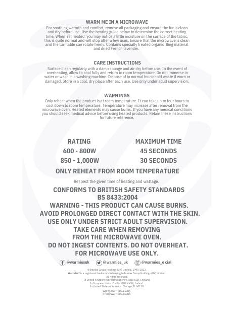 Warmies Junior Puppy Plush - Microwavable & Chilled Lavender-Scented Comfort Toy for Anxiety Relief (0-8 Years) 20