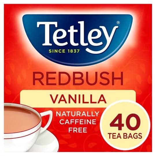 Tetley Redbush Tea with Vanilla - Naturally Caffeine-Free Rooibos Tea Bags - Rainforest Alliance Certified - 240 Teabags (6 x 40) 1
