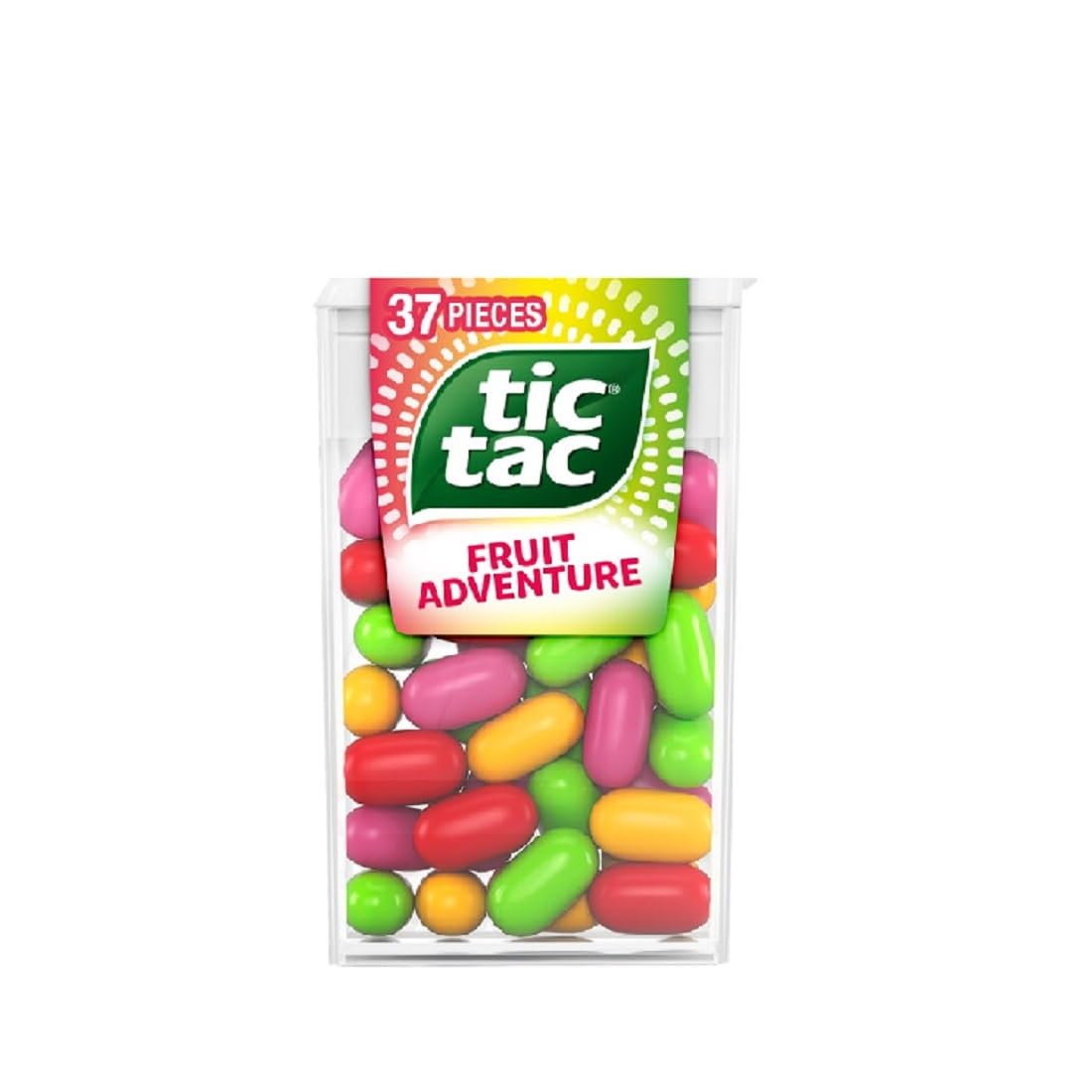 Tic Tac Fruit Adventure Mints - Cherry, Strawberry, Passion Fruit & Lime Flavors | 18g Pack of 24