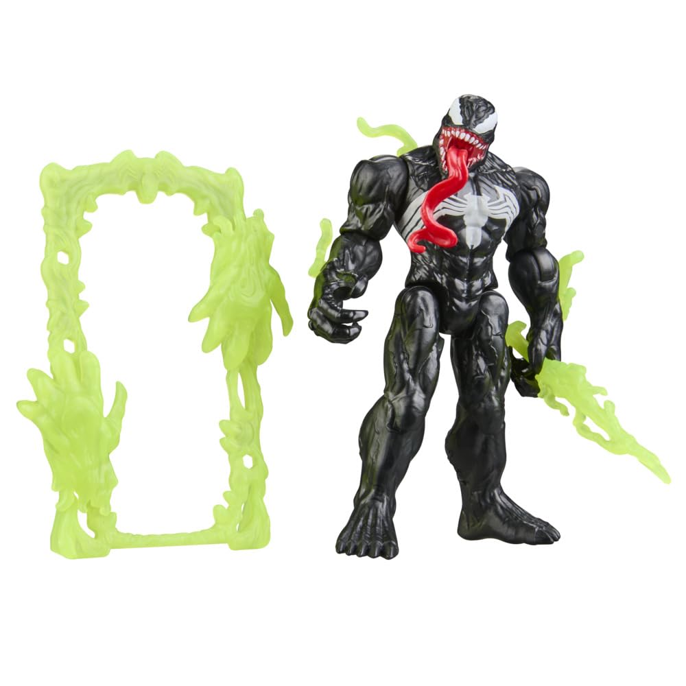 Marvel Venom Action Figure - 11.4 cm Poseable Figure with 6 Accessories | Ages 4+ 7