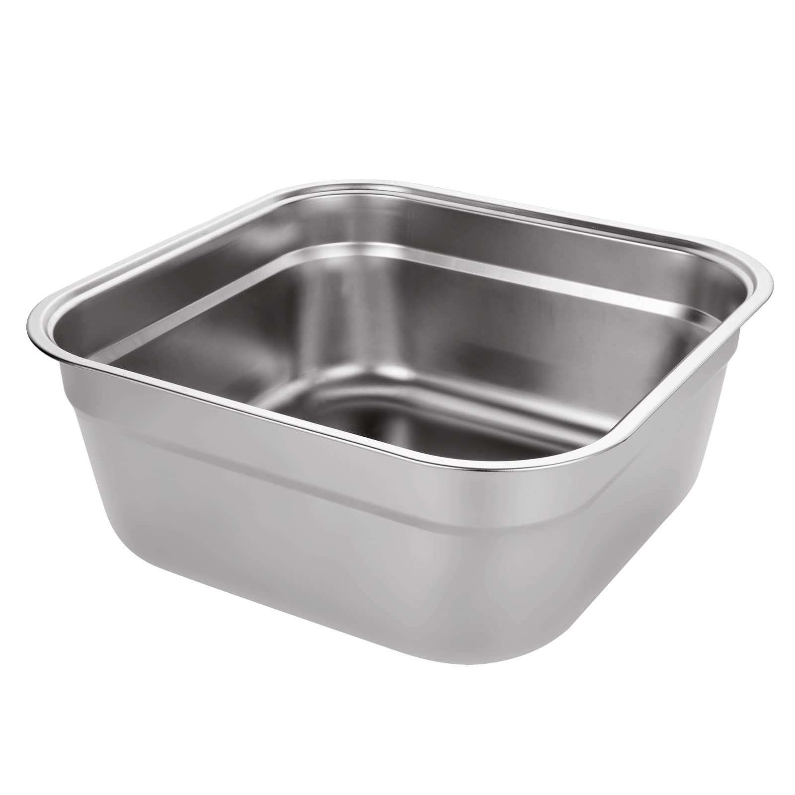 ASelected - Stainless Steel Washing Up Bowl 10L Rectangular Sink Basin 1