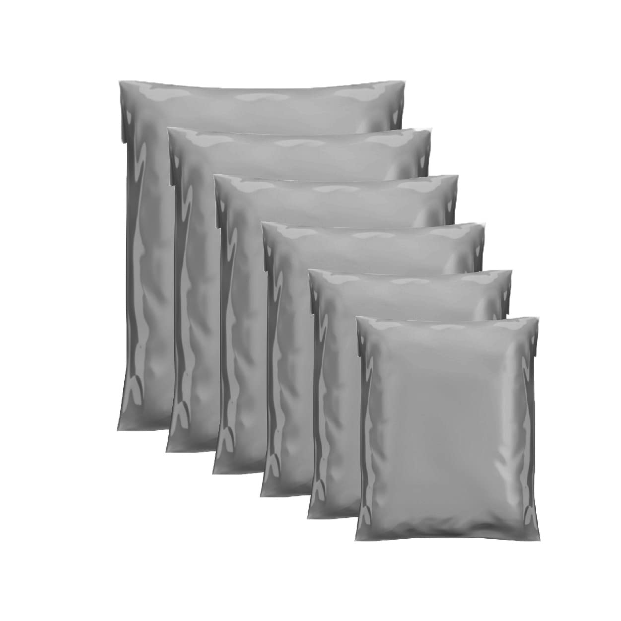 G4GADGET Grey Poly Mailing Bags - 50 Pack, 10x14 Size | Heavy Duty, Waterproof Shipping Mailers 5