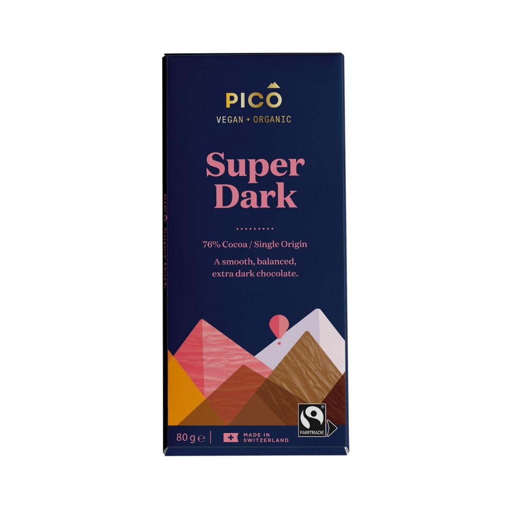 Pico Chocolate - Organic Super Dark Chocolate Bar 85% Cocoa, Vegan & Dairy-Free 7