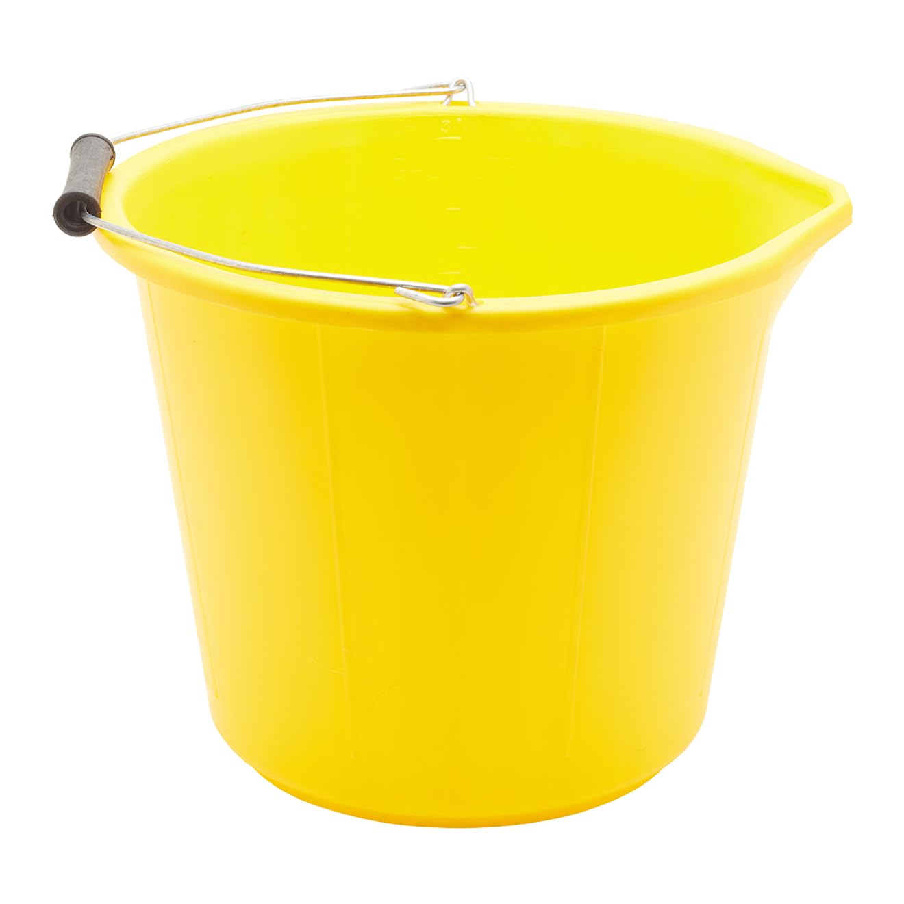 ProDec - Heavy Duty 14 Litre Yellow Plastic Builders Bucket 1