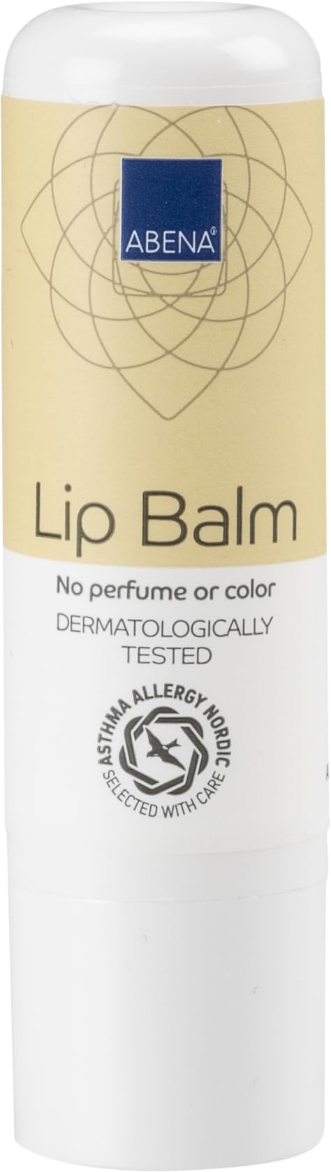ABENA Chapstick Lip Balm - Fragrance-Free Moisturiser for Dry, Cracked, Sensitive Lips | 4g