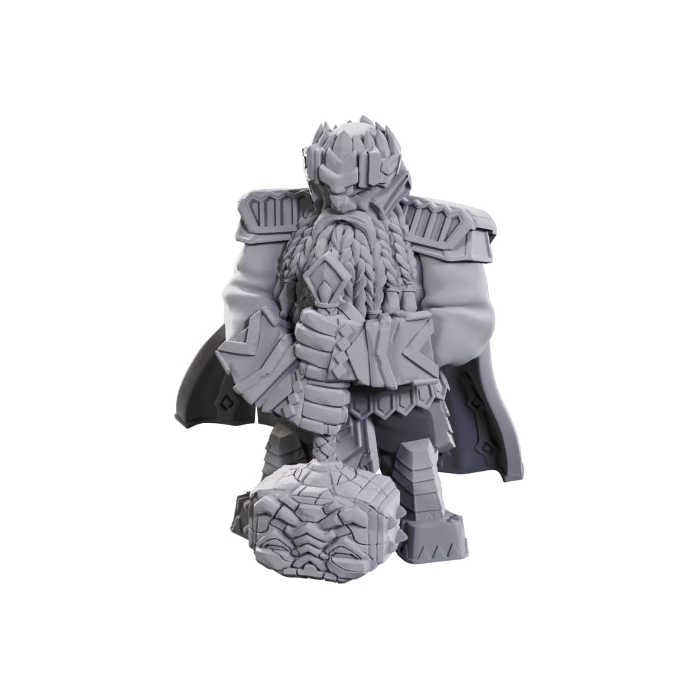 WizKids Pathfinder Deep Cuts Male Dwarf Champion Miniature | Unpainted Plastic Figure | Wave 23 1