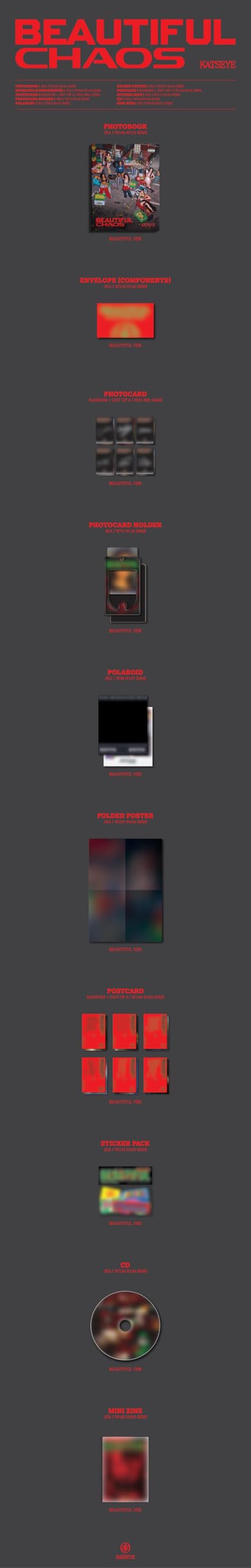 KATSEYE - BEAUTIFUL CHAOS (Beautiful Ver.) [Audio CD] 7