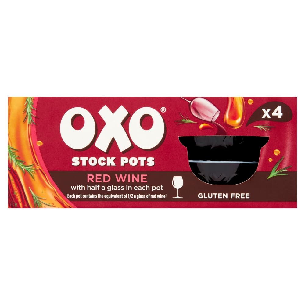 OXO Red Wine Stock Pots - Rich & Flavoursome Blend | 80g | 4 x 20g Pots 3