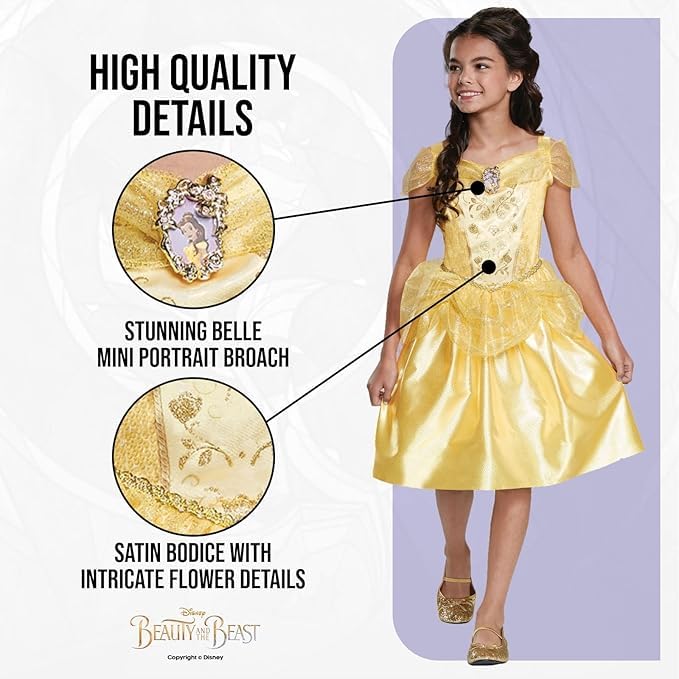 Disguise Disney Princess Belle Classic Costume - Toddler Size 3T-4T 3