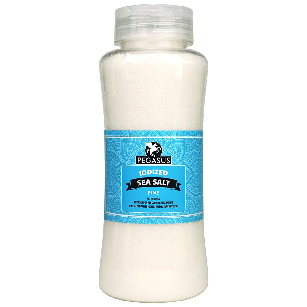 Pegasus Iodized Fine Sea Salt - All-Purpose Cooking Salt | 800g Fine Grain