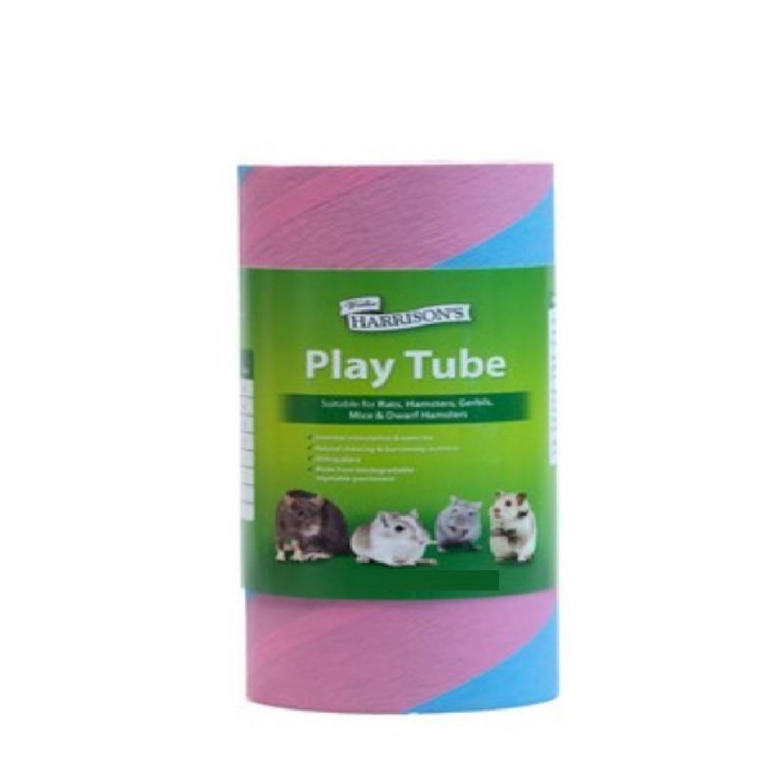 Walter Harrisons Small Animal Play Tube - Large Size for Exercise & Hiding | Biodegradable