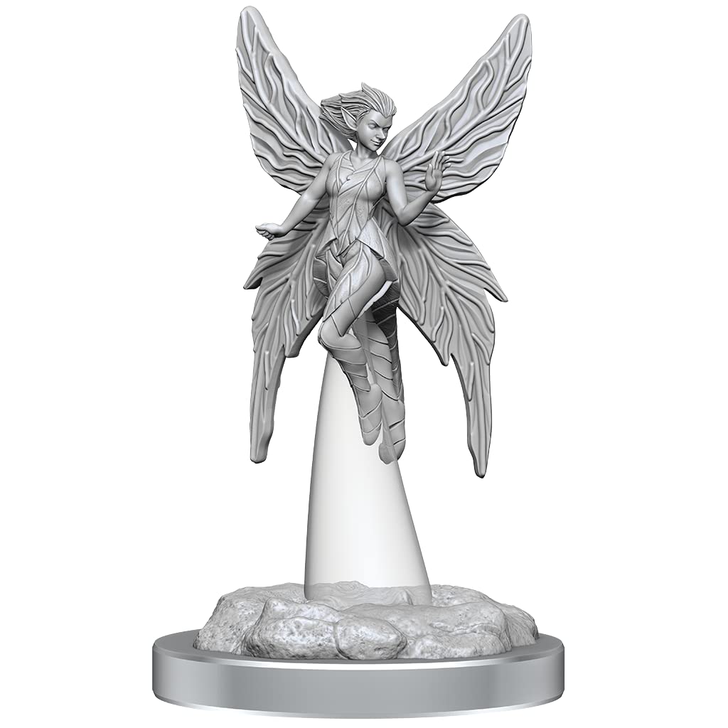 WizKids Critical Role Unpatined Miniatures - Wisher Pixies (6 Pack) | Unpainted Plastic Resin 3