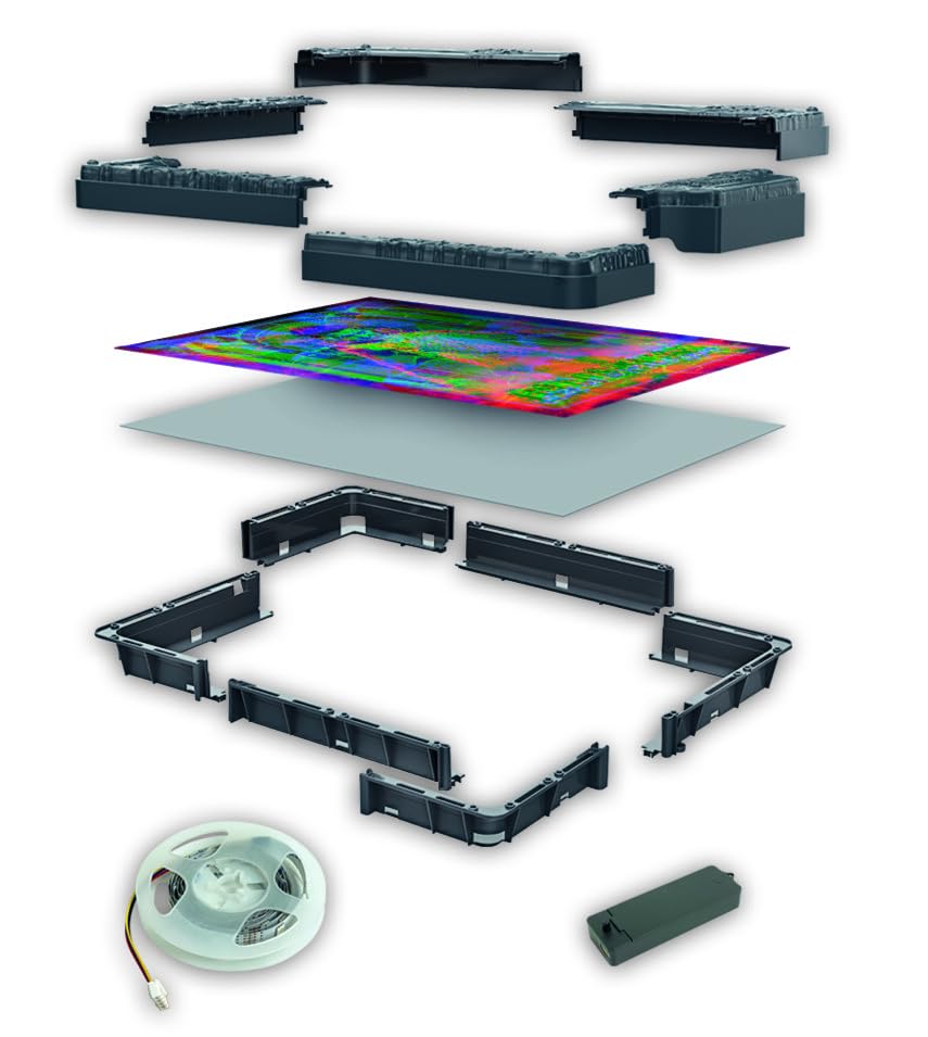 Clementoni Stranger Things Metamorphic Art Puzzle - 520-Piece LED Light-Up Jigsaw 14