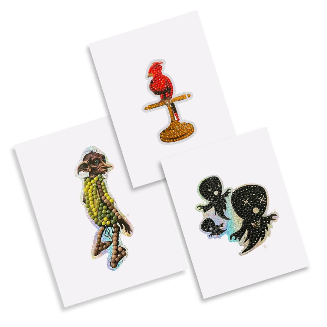 CRYSTAL ART Harry Potter Sticker Pack - 3 Mystery Diamond Art Collectible Stickers 8