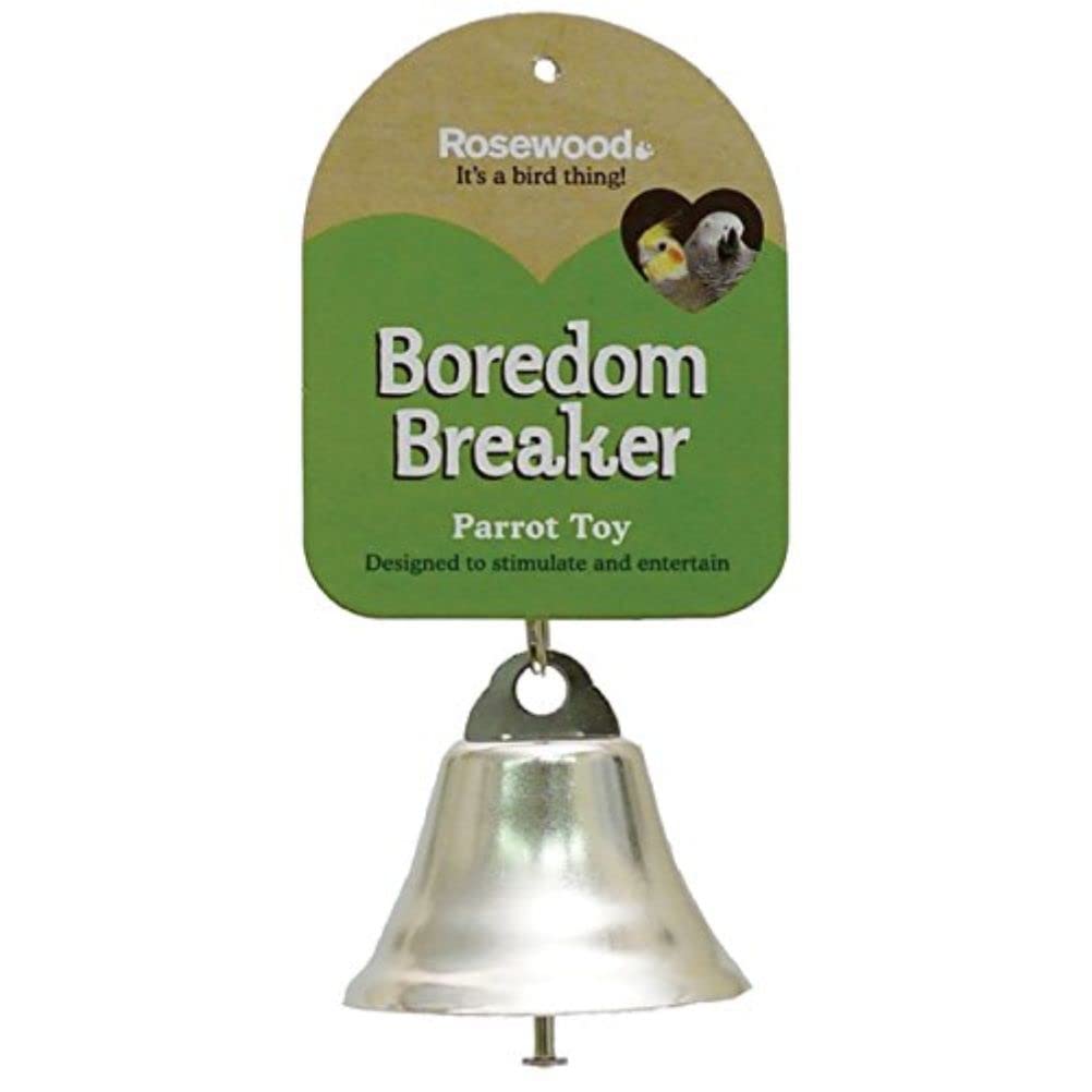 Rosewood Parrot Toy Bell - Large Silver | Nickel Plated Steel | Indoor Use