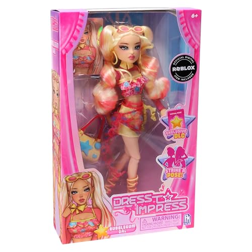 PhatMojo Dress To Impress Bubblegum Gal Fashion Doll - 11.5 Inch, Fully Articulated