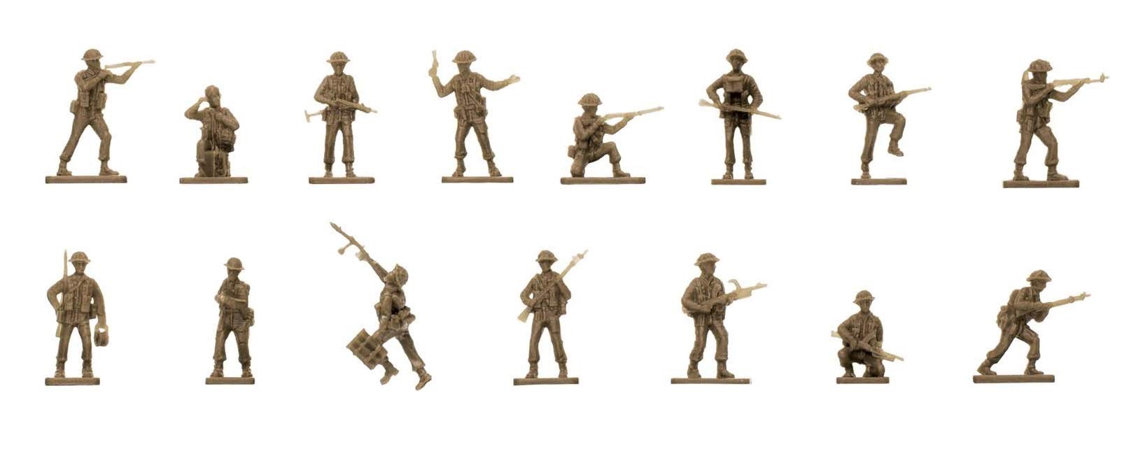 Airfix WWII British Infantry N. Europe Figure Set - 48-Piece 1:76 Scale Model Kit for Adults & Children 8+ 5