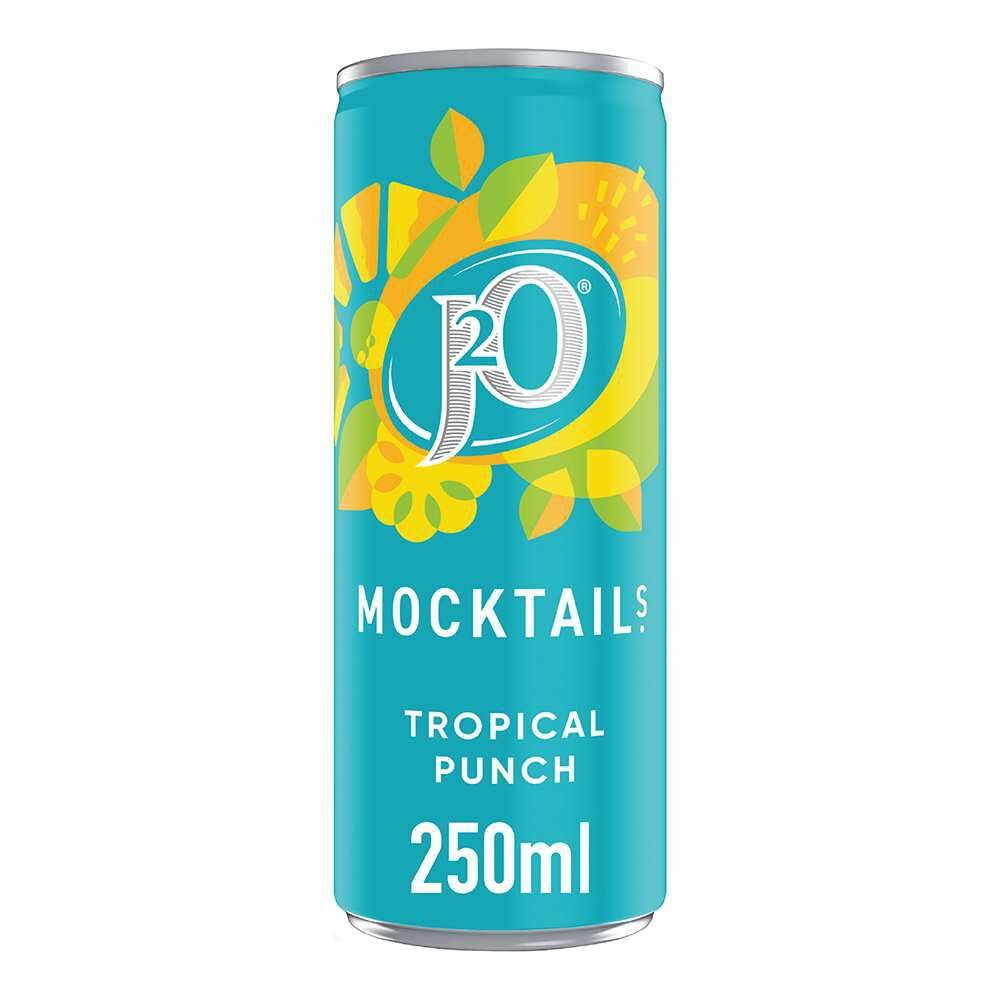 J2O Mocktail Tropical Punch - Low Calorie Fizzy Fruit Drink, 264.67g 1