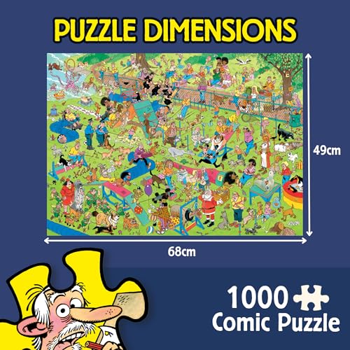 Jan van Haasteren Dog Parkour - 1000 Piece Adult Jigsaw Puzzle 5