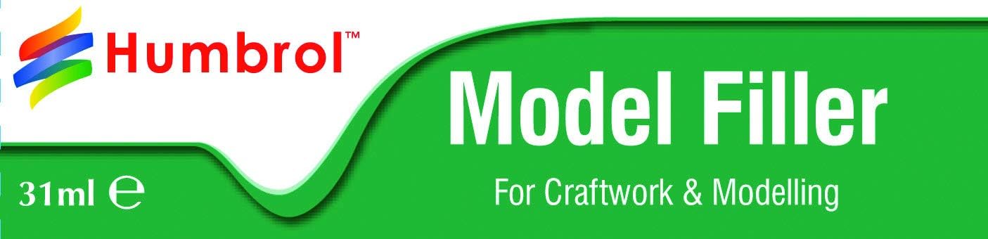 Humbrol Model Filler 31ml Tube - Fills Cracks & Gaps in Plastic Models 1