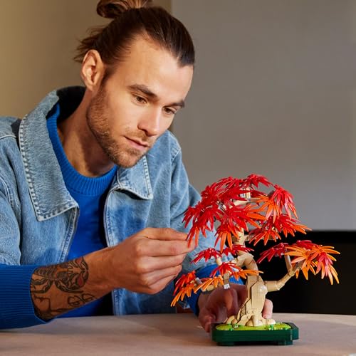 LEGO Botanicals Japanese Red Maple Bonsai Tree - Adult Building Set with Autumn-Colored Leaves 9
