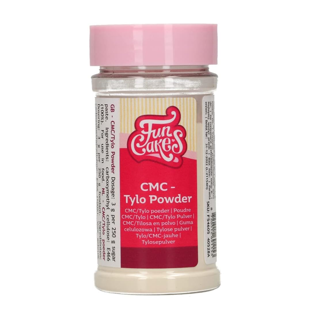 FunCakes CMC Powder for Fondant (Tylo Powder) 60g - Strengthens & Speeds Drying