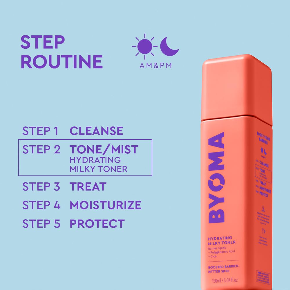 BYOMA Hydrating Milky Toner - Hydrates & Soothes Dry Skin | 150ml 6