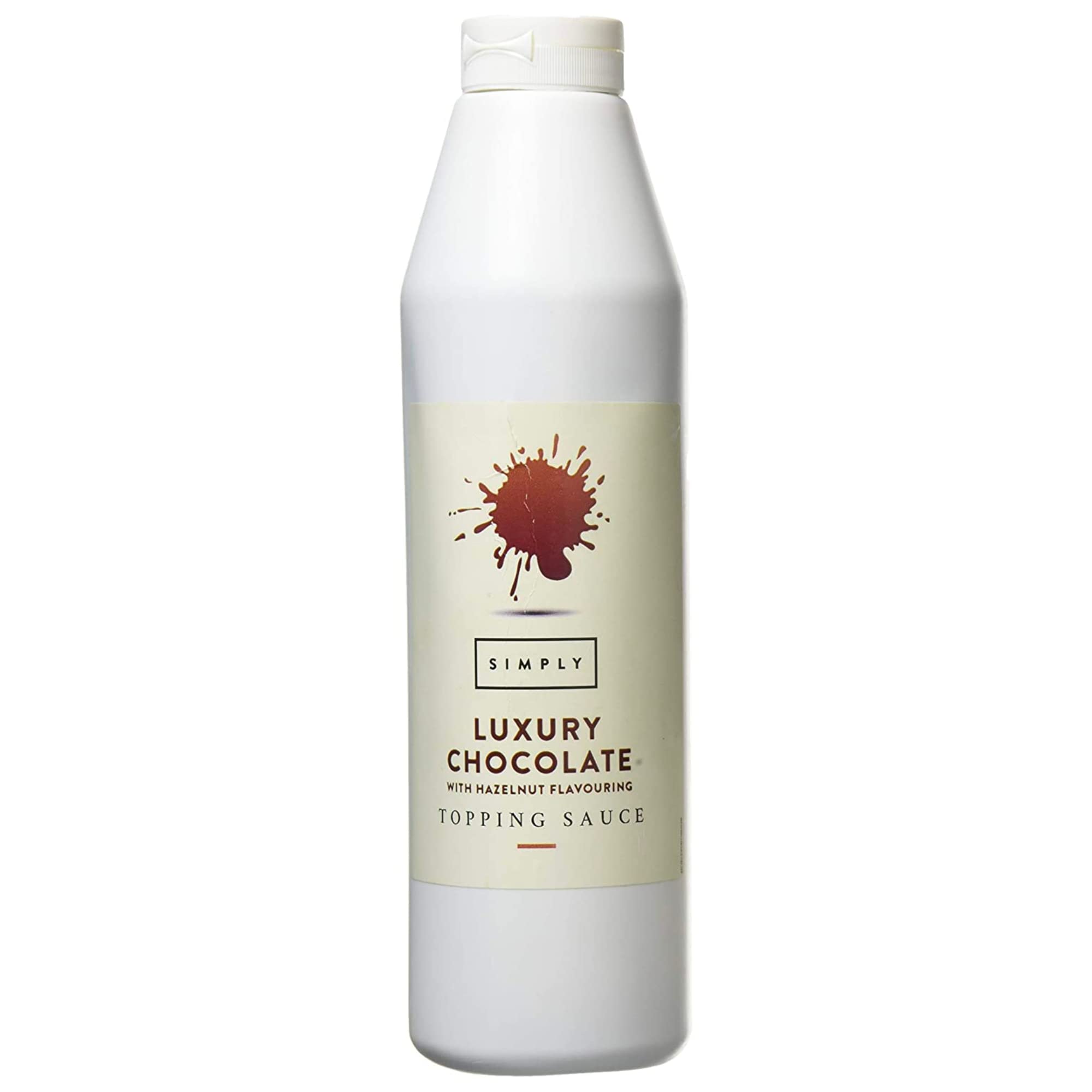 Simply Luxury Chocolate with Hazelnut Flavouring Topping Sauce, 1 kg