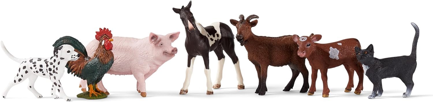 SCHLEICH Farm World - 7 PC Farm Animal Playset with Realistic Figurines for Kids 3+ 16