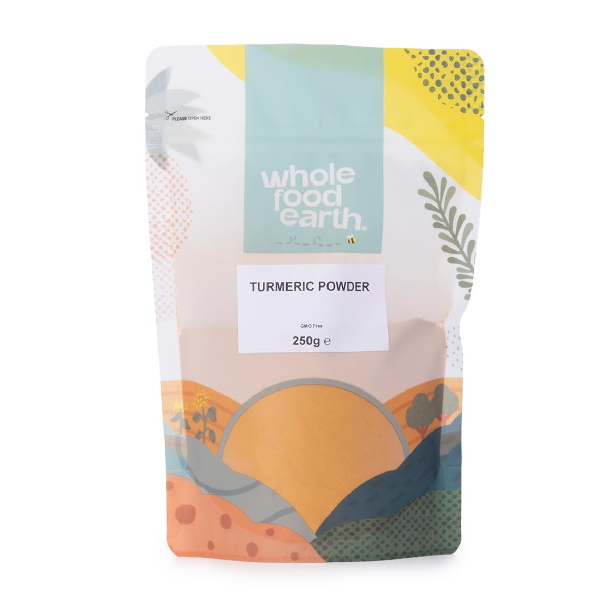 Wholefood Earth Turmeric Powder - 250g | Vegan | GMO Free | High Curcumin 1