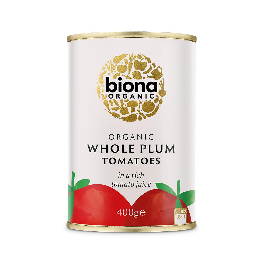 Biona Organic Whole Plum Peeled Tomatoes, 400g 1