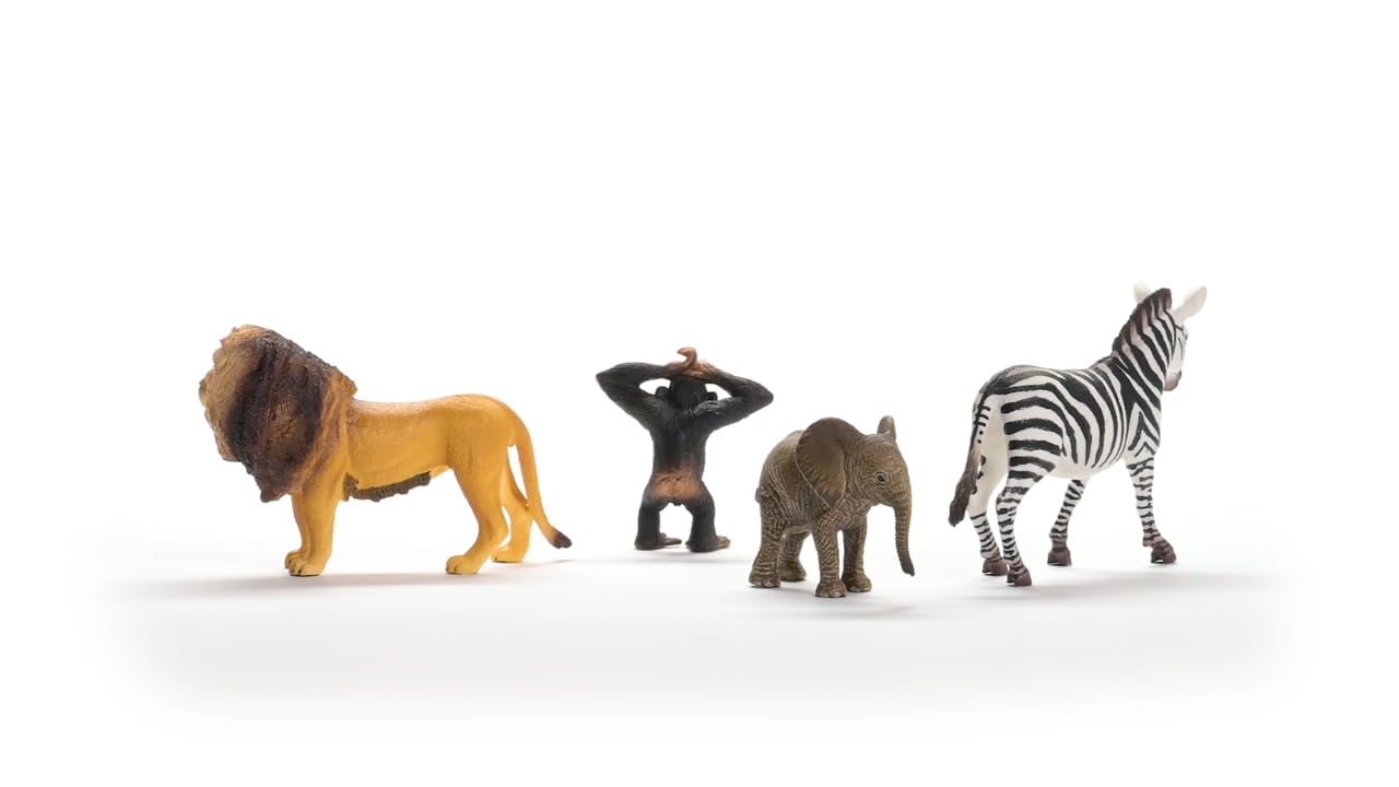 Schleich Wild Life 'Africa' Starter Set 42721 | 4 Piece Miniature Figure Set | Ages 3+