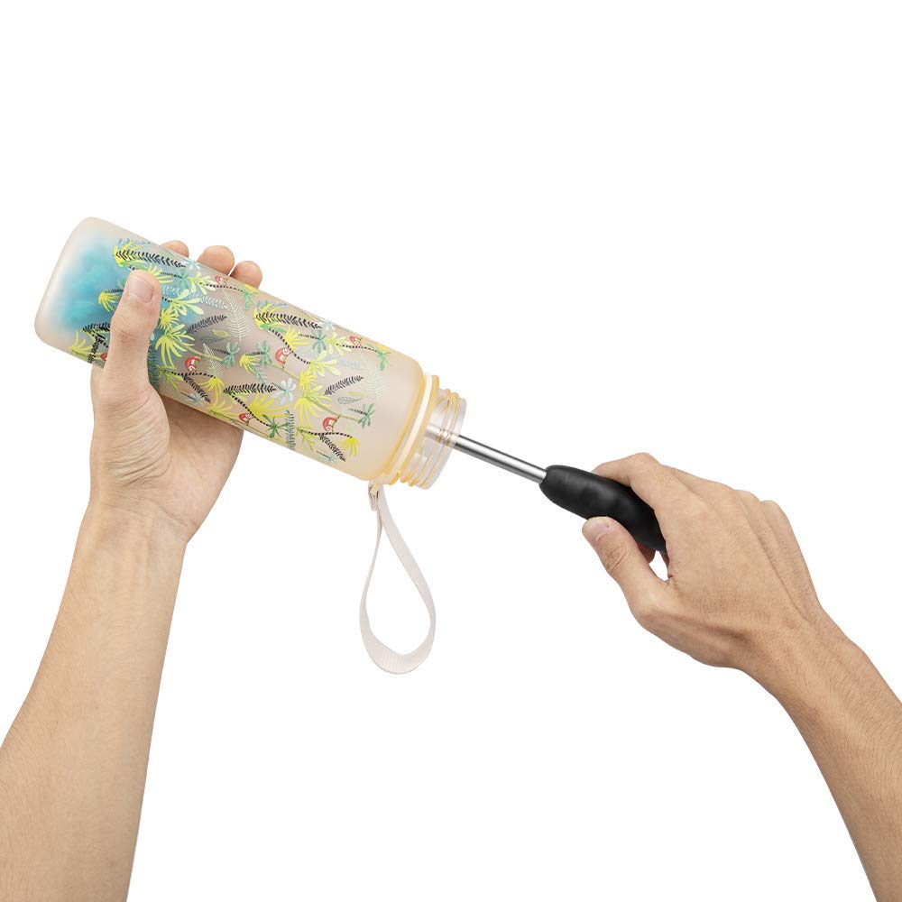 Super Sparrow 3-in-1 Kitchen Brush Set - Bottle, Straw, and Spout Cleaner | Blue 6
