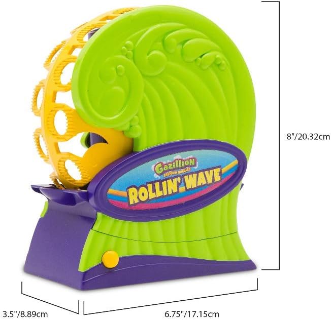 Gazillion Bubbles Rollin' Wave Bubble Machine - Creates Endless Bubble Waves, Ages 3+ 3