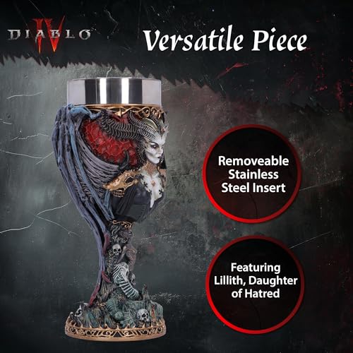 Nemesis Now Diablo IV - Lilith Resin Goblet (B6442X3) 9