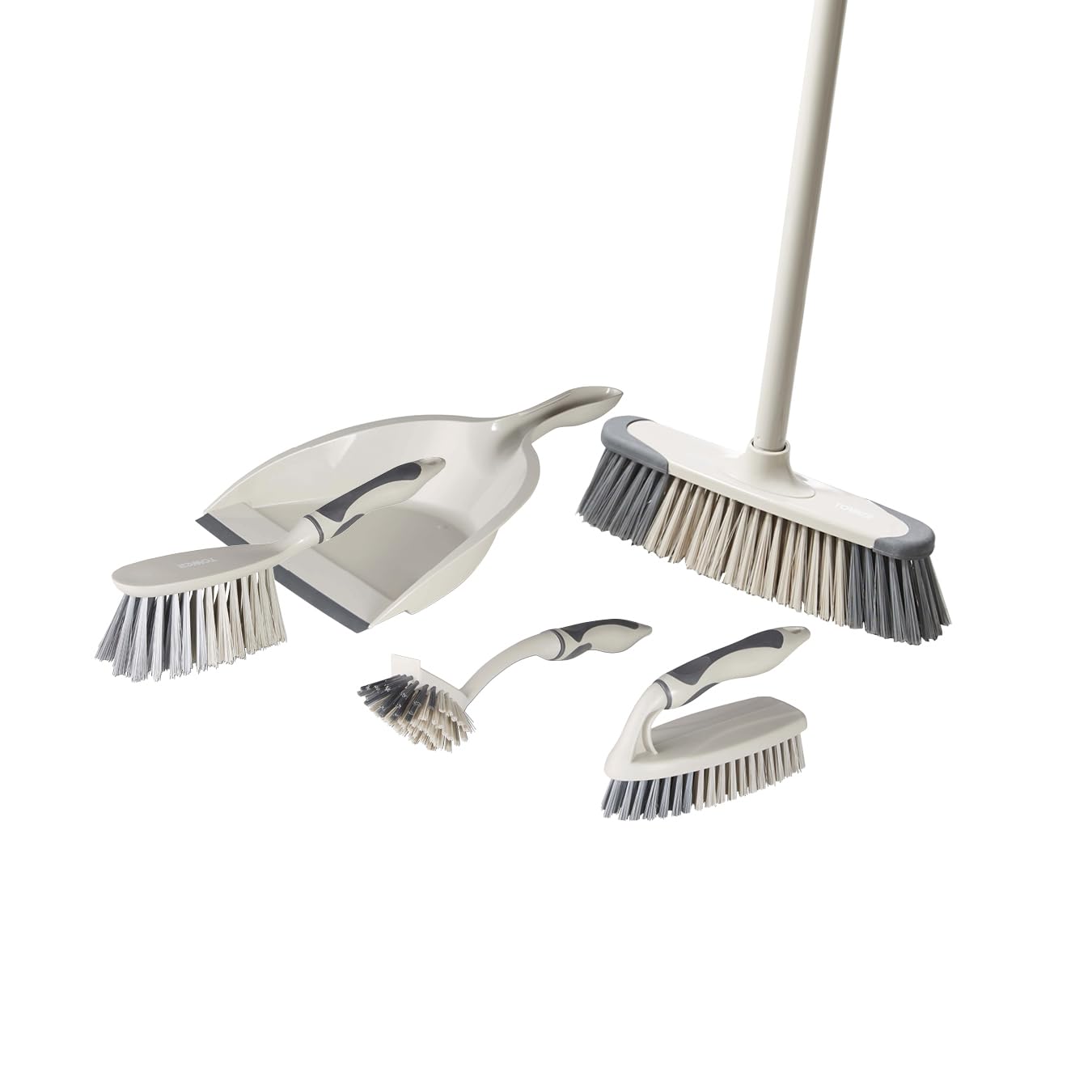 Tower T769002MSH 5-in-1 Cleaning Set with Dust Pan, Brush, Kitchen Broom, Dish Brush & Scrub Brush 10