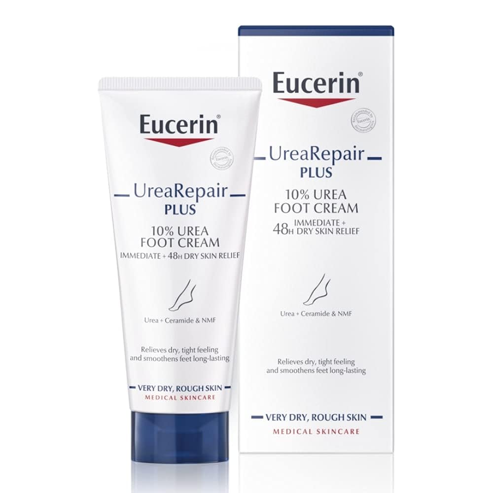 Eucerin UreaRepair Plus 10% Urea Foot Cream - Intensive Moisturising for Dry, Cracked Feet | 100ml