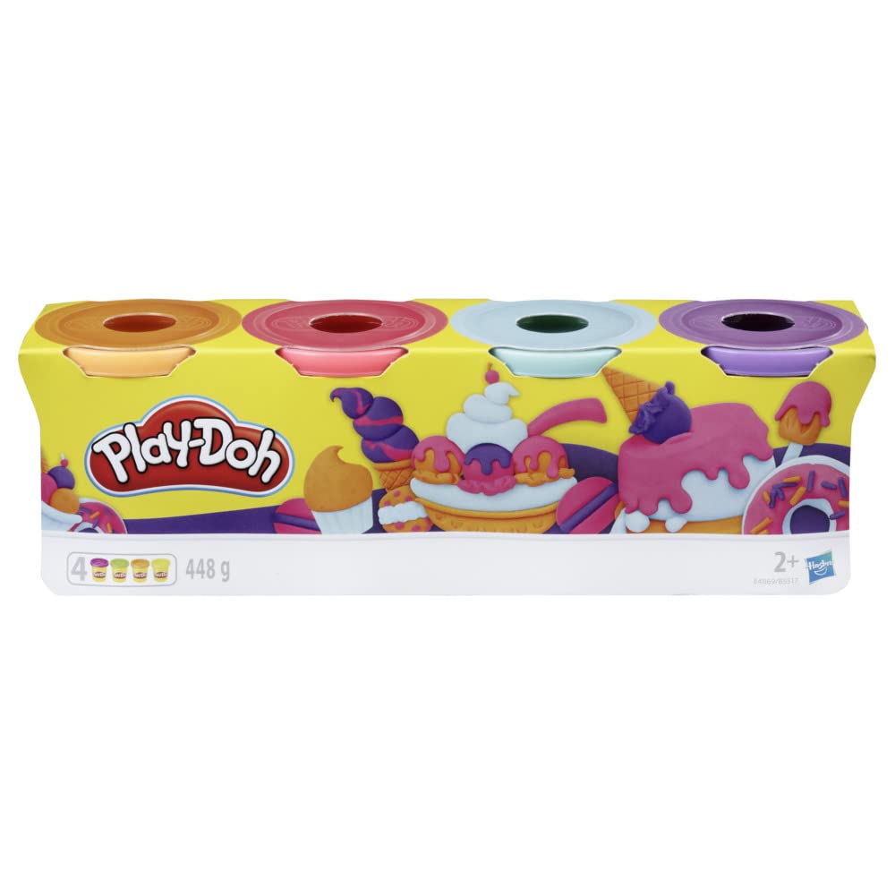 Play-Doh Sweet Themed 4-Pack - Non-Toxic Modeling Compound Set for Kids 2+