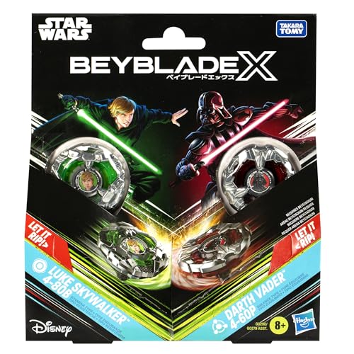Beyblade X Star Wars Collab Luke Skywalker 4-80B vs. Darth Vader 4-60B Multipack Set | Ages 8+ 3