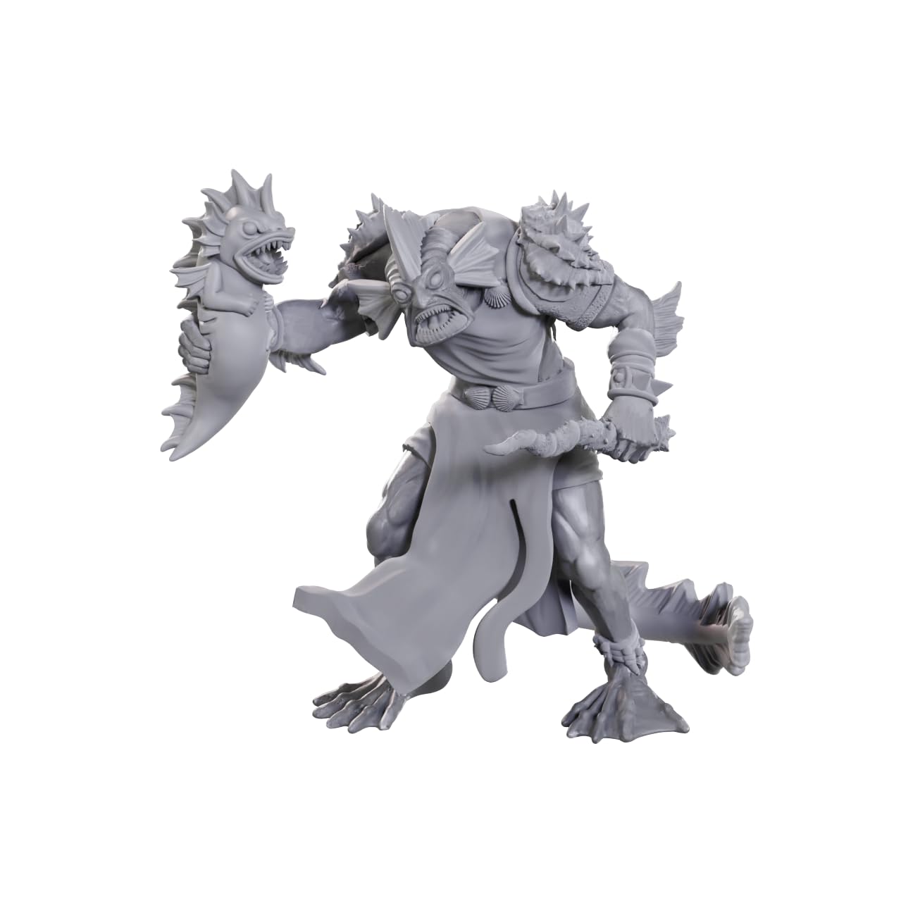 WizKids D&D Nolzur's Marvelous Miniatures - Sahuagin Priestess | Ready to Paint Plastic Miniature 1
