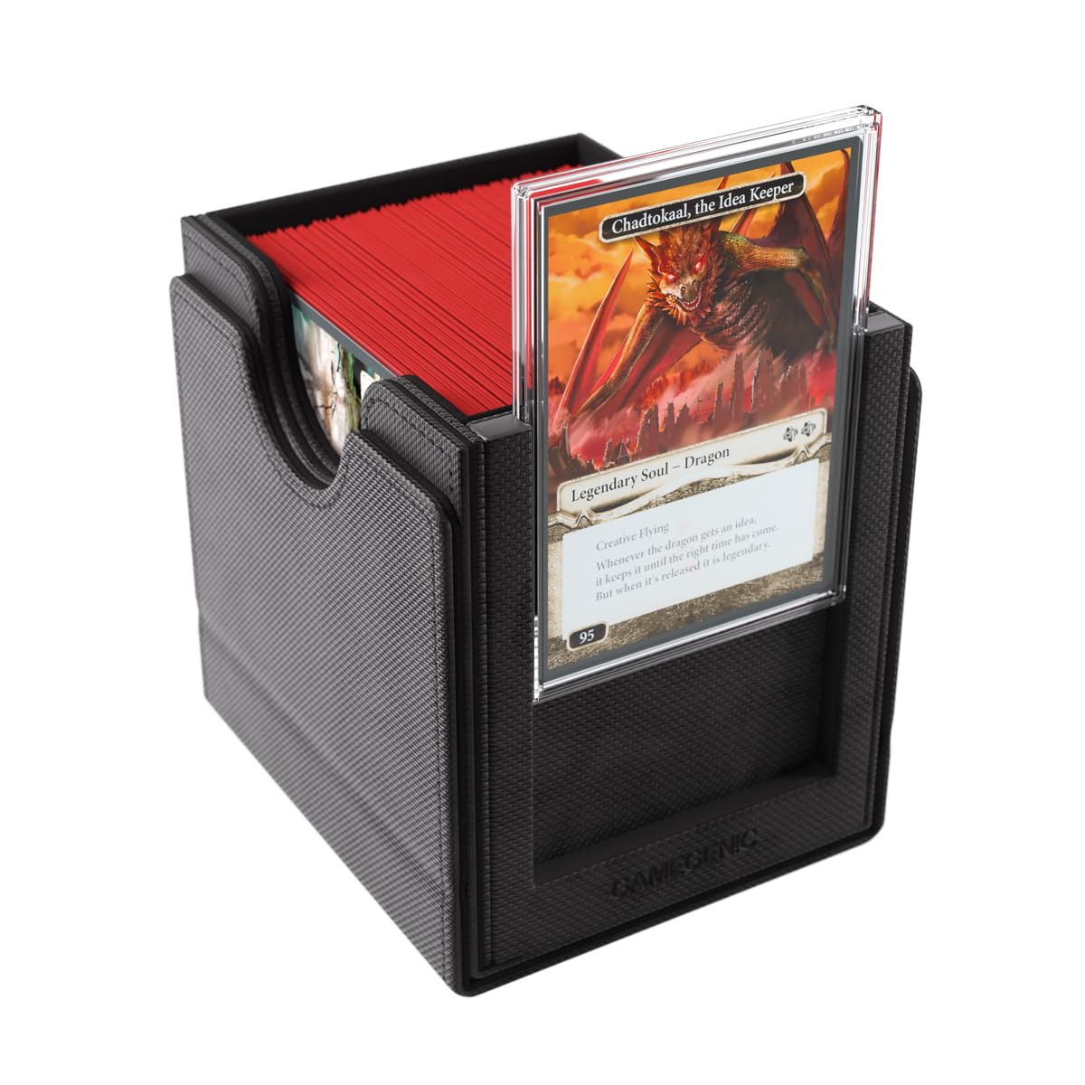 Gamegenic Sidekick PRO XL Deck Holder - Holds 100+ Double-Sleeved Cards | Magnetic Closure | Multi-coloured 3