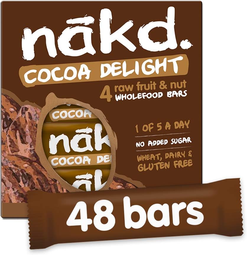 Nakd Cocoa Delight 35g Bar - Case of 48 (12 x 4) - All Natural Vegan Snack 1