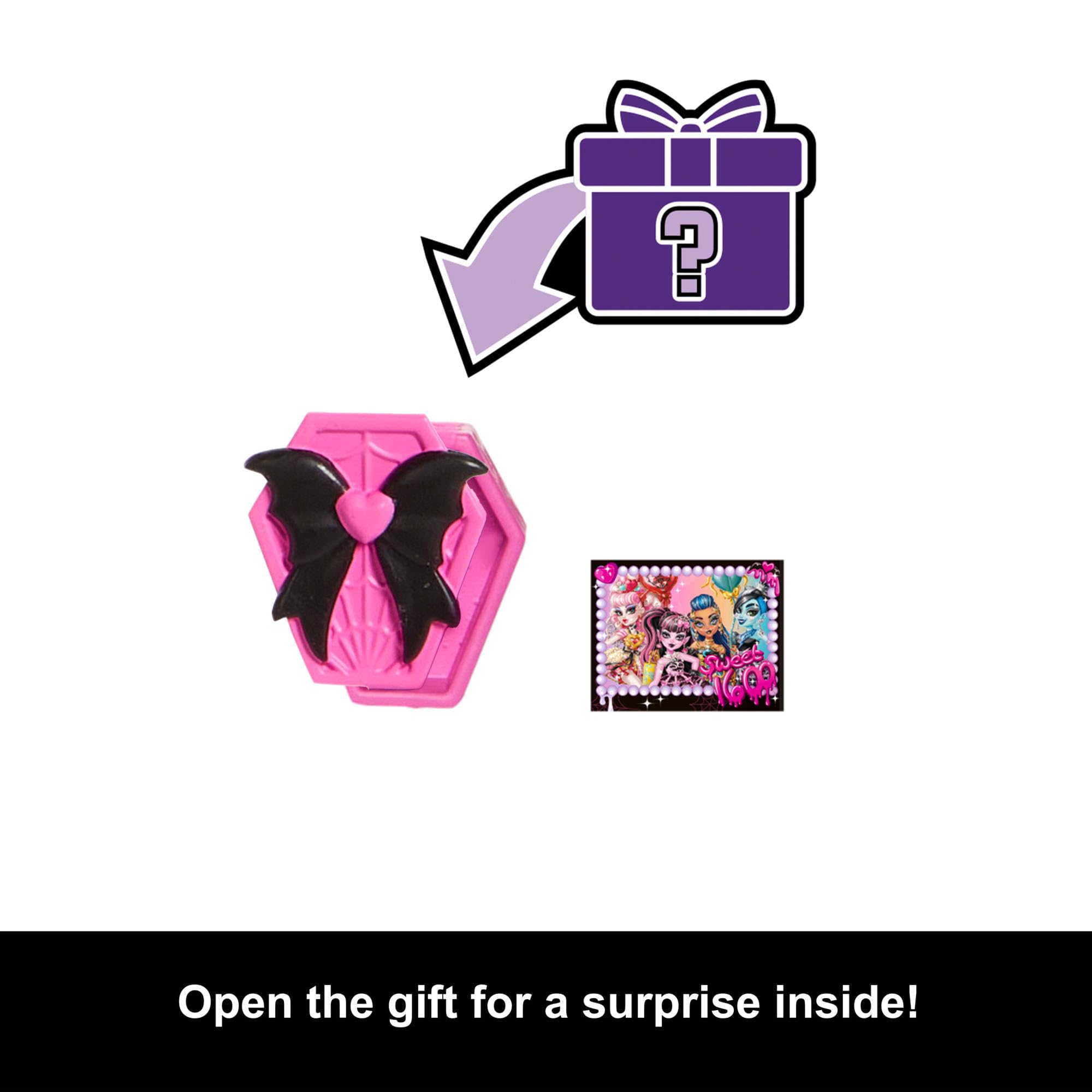 Monster High Draculaura Scary Sweet Birthday Doll in Pink Party Dress with Accessories 2