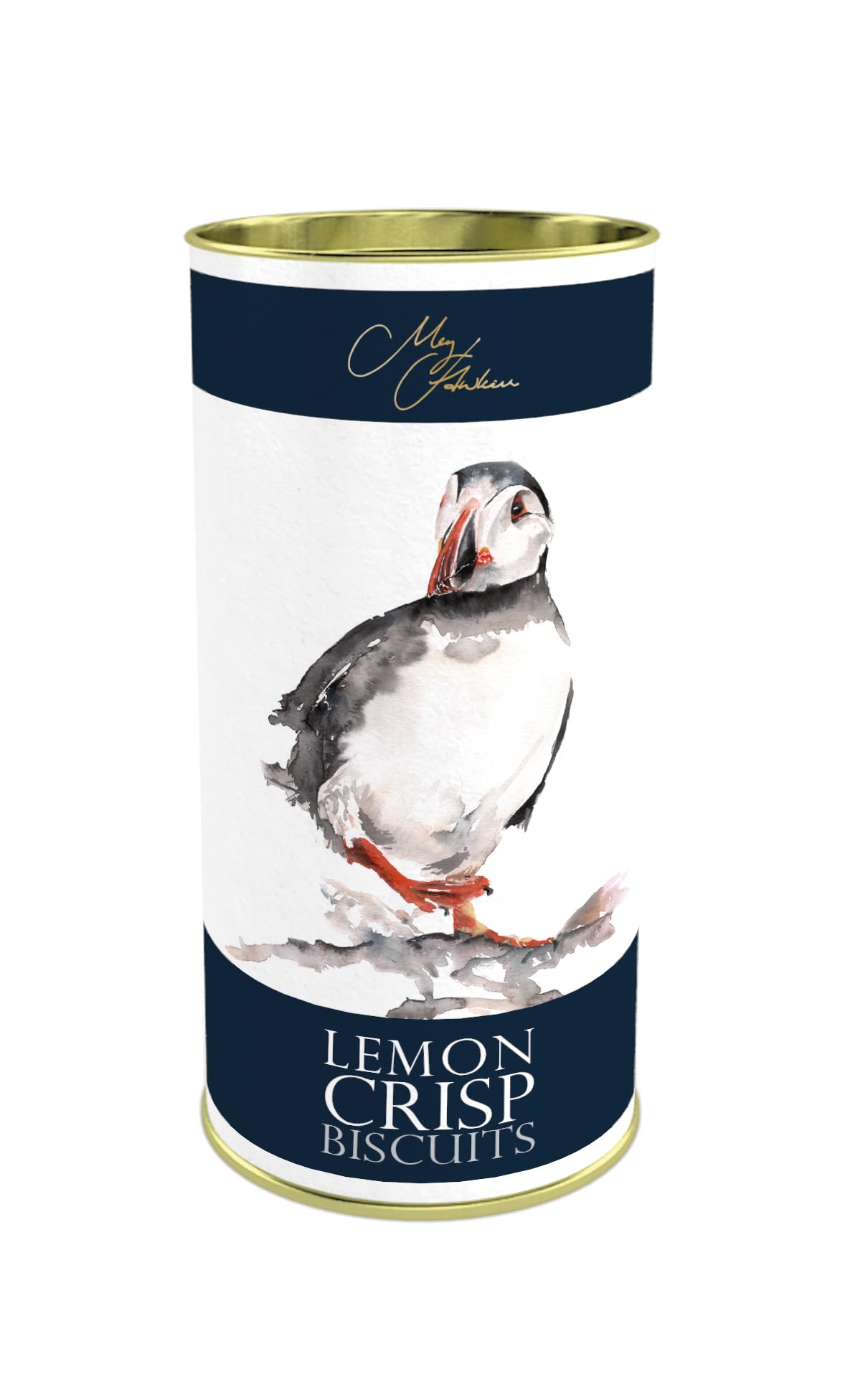 Meg Hawkins Lemon Crisp Biscuits - Refreshingly Tangy Fruit Cookies | 160 g Drum